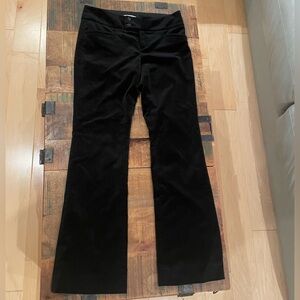 Banana republic the Sloan fit Black Velvet stretch Pants